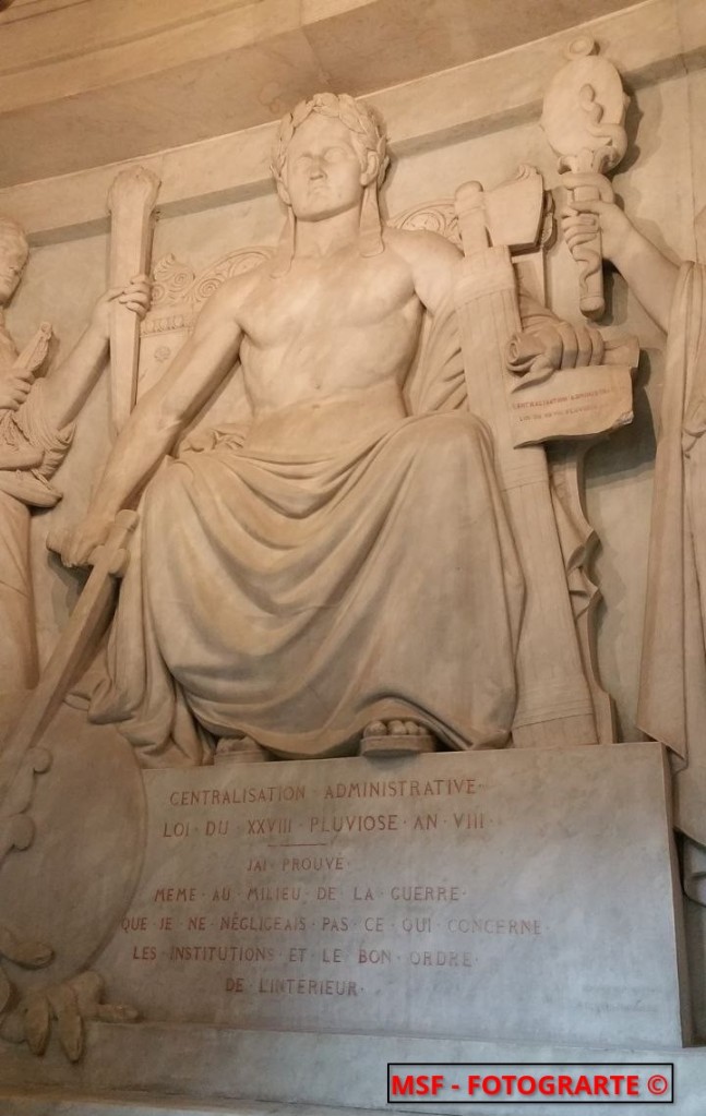 Las victorias de Napoleón: la centralización administrativa. Hôtel des Invalides. París.