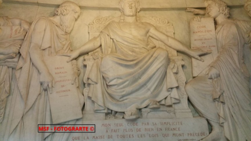 Las victorias de Napoleón: el Código Civil. Hôtel des Invalides. París.